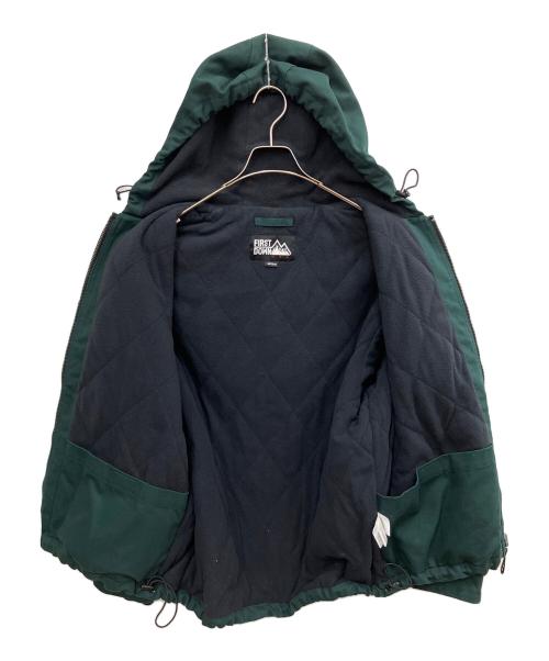 FIRST DOWN（ファーストダウン）FIRST DOWN (ファーストダウン) ダックフーディジャケット 中綿ジャケット グリーン サイズ:SIZE Mの古着・服飾アイテム