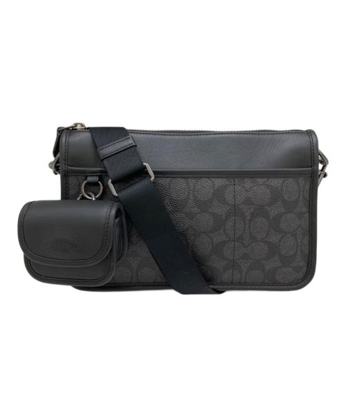 COACH（コーチ）COACH (コーチ) ヘリテージ コンバーチブル クロスボディ ブラックの古着・服飾アイテム