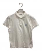 MONCLERモンクレール）の古着「MAGLIA POLO MANICA CORTA ポロシャツ」｜ホワイト