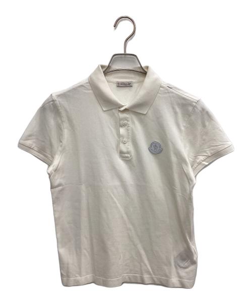 MONCLER（モンクレール）MONCLER (モンクレール) MAGLIA POLO MANICA CORTA ポロシャツ ホワイト サイズ:SIZE XSの古着・服飾アイテム