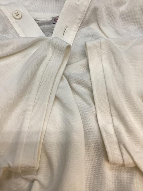 MONCLER（モンクレール）MONCLER (モンクレール) MAGLIA POLO MANICA CORTA ポロシャツ ホワイト サイズ:SIZE XSの古着・服飾アイテム