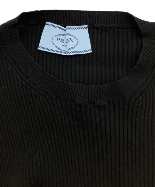 PRADA（プラダ）PRADA (プラダ) 薄手ニット ブラック サイズ:SIZE 38の古着・服飾アイテム