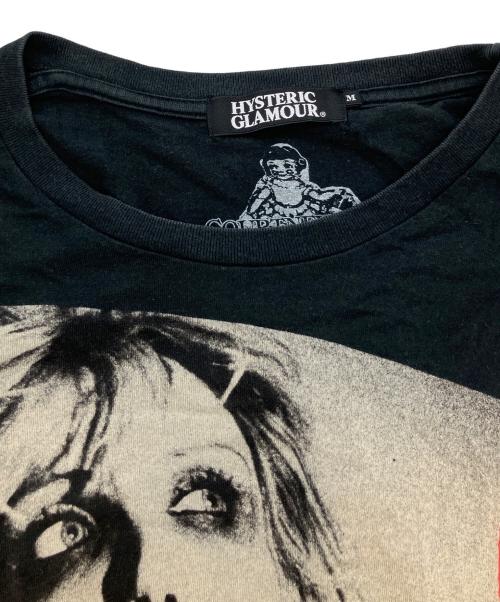 Hysteric Glamour（ヒステリックグラマー）Hysteric Glamour (ヒステリックグラマー) COURTNEY LOVE 半袖カットソー ブラック サイズ:SIZE Mの古着・服飾アイテム