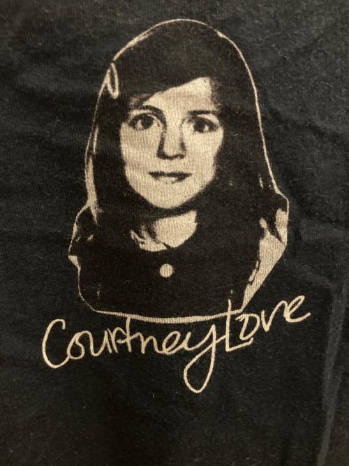 Hysteric Glamour（ヒステリックグラマー）Hysteric Glamour (ヒステリックグラマー) COURTNEY LOVE 半袖カットソー ブラック サイズ:SIZE Mの古着・服飾アイテム