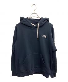 THE NORTH FACE（ザ ノース フェイス）の古着「スクエアロゴフーディ パーカー」｜ネイビー