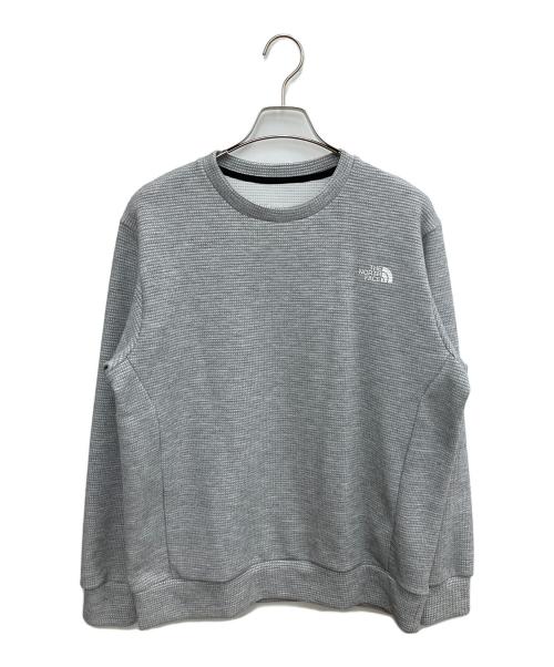 THE NORTH FACE（ザ ノース フェイス）THE NORTH FACE (ザ ノース フェイス) テックワッフルクルー スウェット グレー サイズ:SIZE Lの古着・服飾アイテム