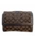 COACH (コーチ) シグネチャー ソーホー 3つ折り財布 グレー×ブラック：8000円