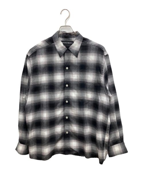 WACKO MARIA（ワコマリア）WACKO MARIA (ワコマリア) 長袖シャツ グレー×ブラック サイズ:SIZE Lの古着・服飾アイテム