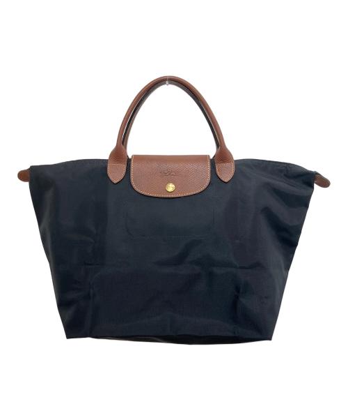 LONGCHAMP（ロンシャン）LONGCHAMP (ロンシャン) ル プリアージュ M トートバッグ ブラックの古着・服飾アイテム