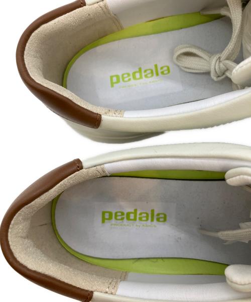 pedala（ペダラ）pedala (ペダラ) ライトX ホワイト×ブラウン サイズ:SIZE 25cmの古着・服飾アイテム