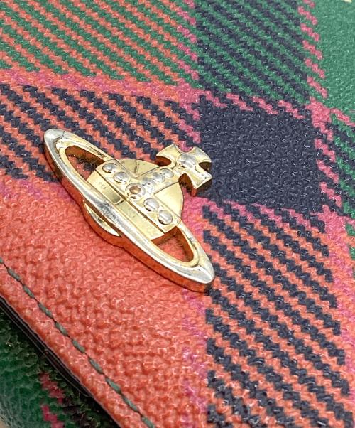 Vivienne Westwood（ヴィヴィアンウエストウッド）Vivienne Westwood (ヴィヴィアンウエストウッド) 長財布 レッド×グリーンの古着・服飾アイテム
