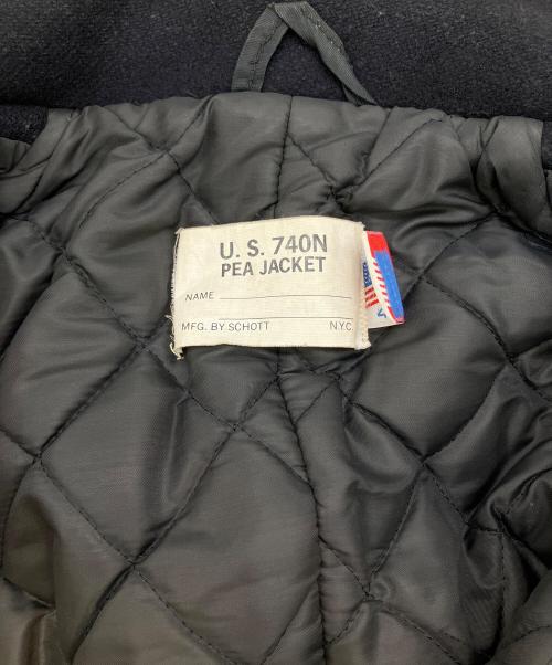 Schott（ショット）Schott (ショット) U.S.740N PEA JACKET ネイビー サイズ:SIZE 42の古着・服飾アイテム