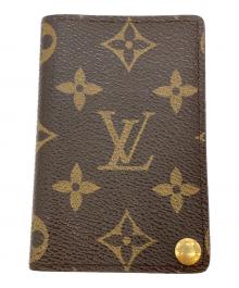LOUIS VUITTON（ルイ ヴィトン）の古着「モノグラム ポルトカルト クレディ プレッシオン カードケース」｜ブラウン