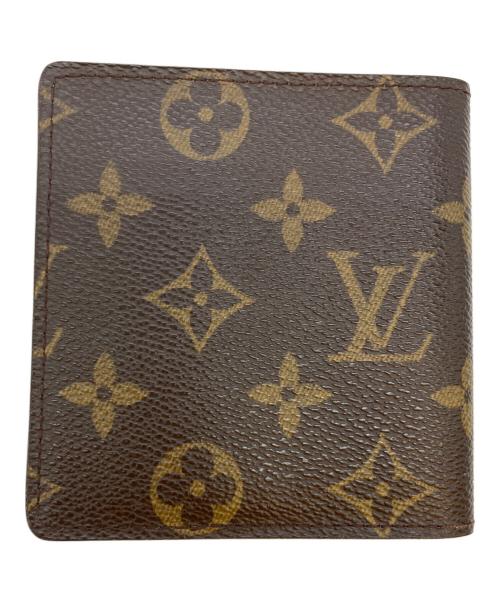 LOUIS VUITTON（ルイ ヴィトン）LOUIS VUITTON (ルイ ヴィトン) モノグラム ポルトビエ 6 カルトクレディ 2つ折り財布 ブラウンの古着・服飾アイテム