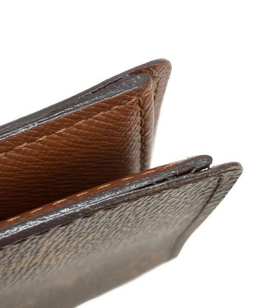 LOUIS VUITTON（ルイ ヴィトン）LOUIS VUITTON (ルイ ヴィトン) モノグラム ポルトビエ 6 カルトクレディ 2つ折り財布 ブラウンの古着・服飾アイテム