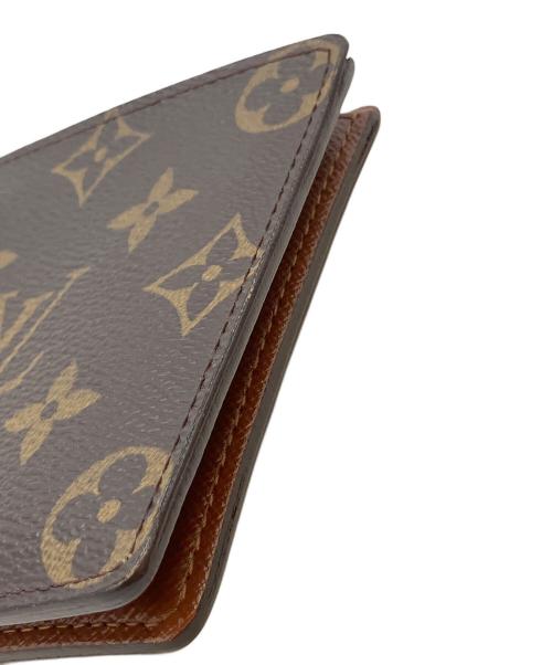 LOUIS VUITTON（ルイ ヴィトン）LOUIS VUITTON (ルイ ヴィトン) モノグラム ポルトビエ 6 カルトクレディ 2つ折り財布 ブラウンの古着・服飾アイテム