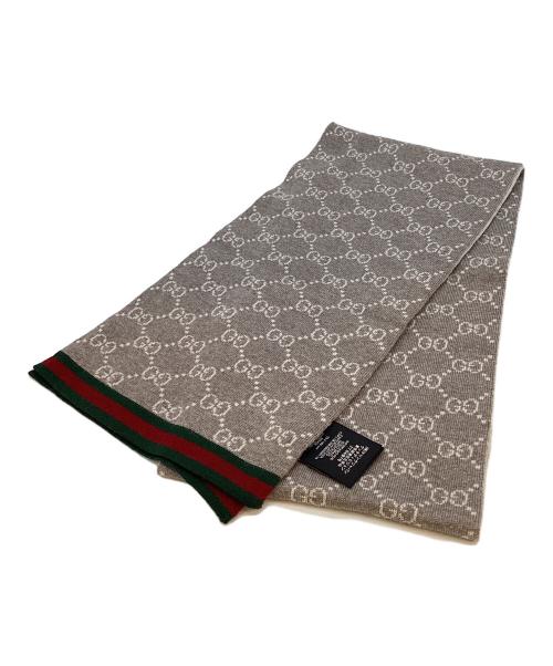 GUCCI（グッチ）GUCCI (グッチ) GG マフラー ベージュの古着・服飾アイテム