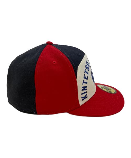 New Era（ニューエラ）New Era (ニューエラ) 岡本太郎 (オカモトタロウ) 大阪近鉄バファローズ (オオサカキンテツバファローズ) 59 FIFTY 近鉄1978トリコロール キャップ サイズ:SIZE 7 3/8・58.7cmの古着・服飾アイテム