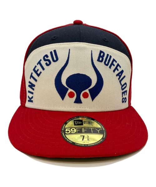 New Era（ニューエラ）New Era (ニューエラ) 岡本太郎 (オカモトタロウ) 大阪近鉄バファローズ (オオサカキンテツバファローズ) 59 FIFTY 近鉄1978トリコロール キャップ サイズ:SIZE 7 3/8・58.7cmの古着・服飾アイテム