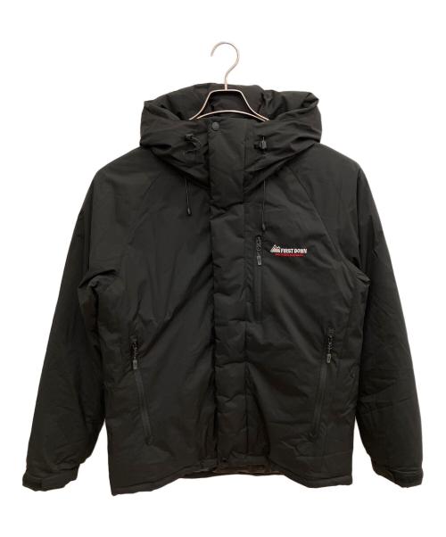 FIRST DOWN（ファーストダウン）FIRST DOWN (ファーストダウン) 中綿フードジャケット ブラック サイズ:SIZE Lの古着・服飾アイテム