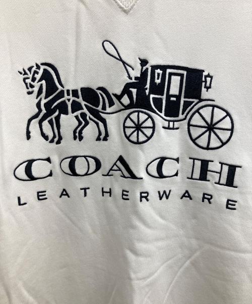 COACH（コーチ）COACH (コーチ) スウェット ホワイト サイズ:SIZE Mの古着・服飾アイテム