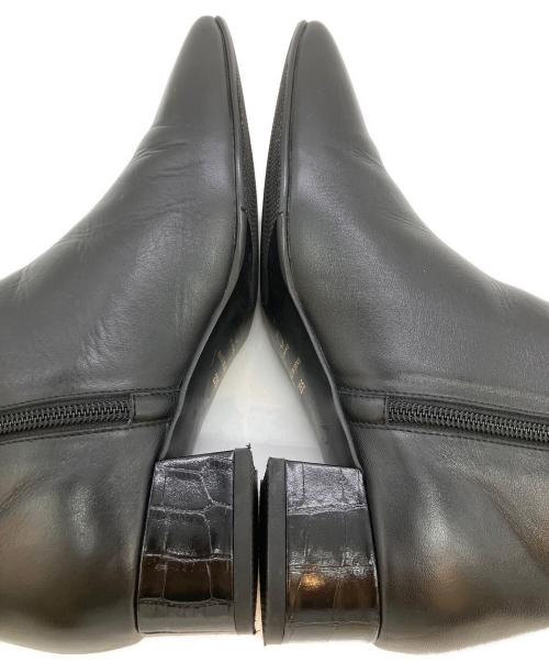 卑弥呼（ヒミコ）卑弥呼 (ヒミコ) スクエアトゥブーツ ブラック サイズ:SIZE 23.5cmの古着・服飾アイテム