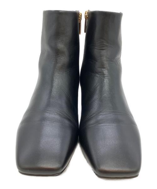 卑弥呼（ヒミコ）卑弥呼 (ヒミコ) スクエアトゥブーツ ブラック サイズ:SIZE 23.5cmの古着・服飾アイテム