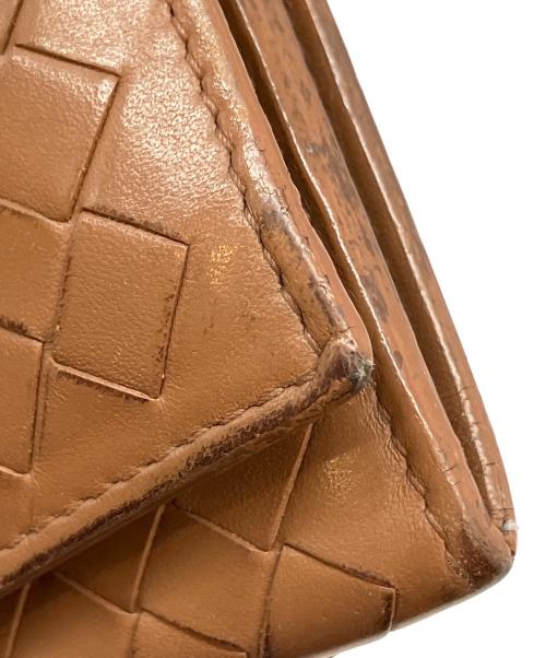 BOTTEGA VENETA（ボッテガベネタ）BOTTEGA VENETA (ボッテガベネタ) イントレチャート　長財布 ブラウンの古着・服飾アイテム
