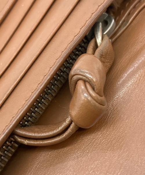 BOTTEGA VENETA（ボッテガベネタ）BOTTEGA VENETA (ボッテガベネタ) イントレチャート　長財布 ブラウンの古着・服飾アイテム