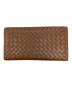 BOTTEGA VENETA (ボッテガベネタ) イントレチャート　長財布 ブラウン：5000円