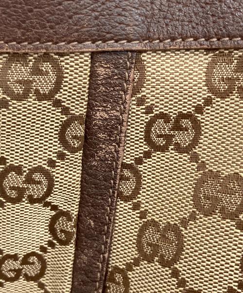 GUCCI（グッチ）GUCCI (グッチ) GG　トートバッグ ベージュ×ブラウンの古着・服飾アイテム