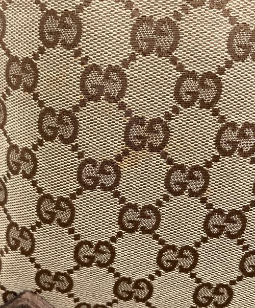 GUCCI（グッチ）GUCCI (グッチ) GG　トートバッグ ベージュ×ブラウンの古着・服飾アイテム