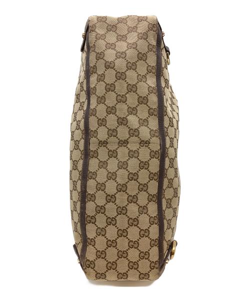 GUCCI（グッチ）GUCCI (グッチ) GG　トートバッグ ベージュ×ブラウンの古着・服飾アイテム