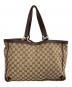 GUCCI (グッチ) GG　トートバッグ ベージュ×ブラウン：40000円