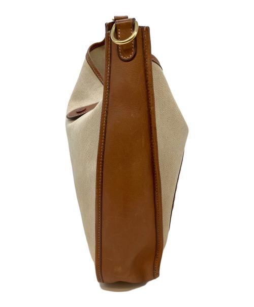 HERMES（エルメス）HERMES (エルメス) エブリン1 トワルアッシュ GM ベージュ×ブラウンの古着・服飾アイテム