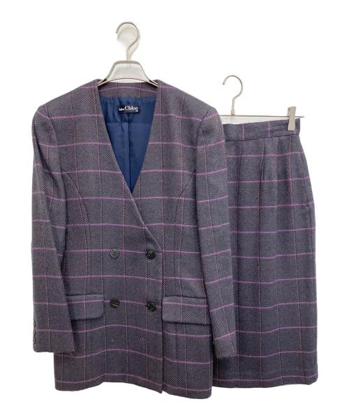 Chloe（クロエ）Chloe (クロエ) セットアップスーツ パープル サイズ:SIZE 40の古着・服飾アイテム