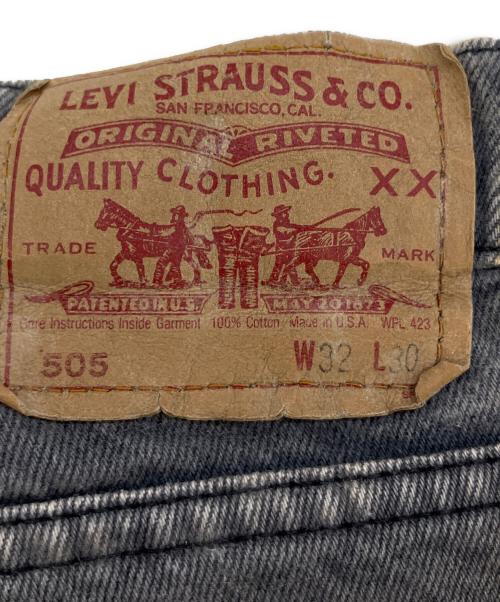 LEVI'S（リーバイス）LEVI'S (リーバイス) 505 デニムパンツ ブラック サイズ:SIZE 81cm (W32)の古着・服飾アイテム