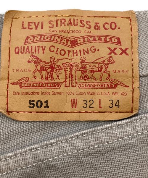LEVI'S（リーバイス）LEVI'S (リーバイス) 501 デニムパンツ グレー サイズ:SIZE 81cm (W32)の古着・服飾アイテム