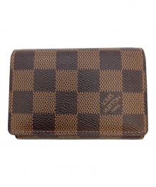 LOUIS VUITTON（ルイ ヴィトン）の古着「アンヴェロップ・カルト・ドゥ・ヴィジット 名刺入れ」｜ブラウン