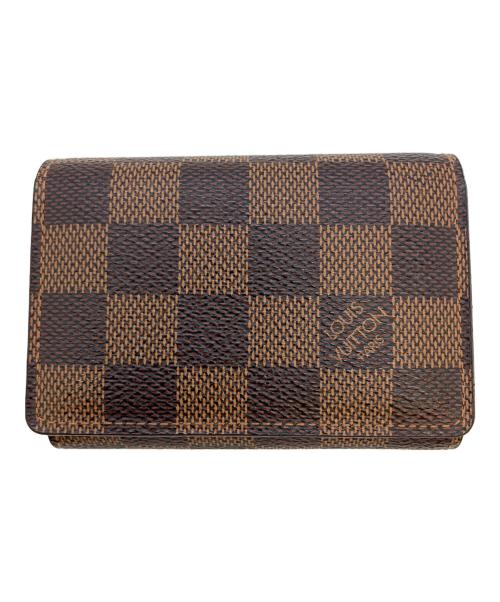 LOUIS VUITTON（ルイ ヴィトン）LOUIS VUITTON (ルイ ヴィトン) アンヴェロップ・カルト・ドゥ・ヴィジット 名刺入れ ブラウンの古着・服飾アイテム