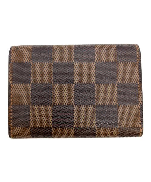 LOUIS VUITTON（ルイ ヴィトン）LOUIS VUITTON (ルイ ヴィトン) アンヴェロップ・カルト・ドゥ・ヴィジット 名刺入れ ブラウンの古着・服飾アイテム