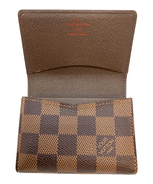 LOUIS VUITTON（ルイ ヴィトン）LOUIS VUITTON (ルイ ヴィトン) アンヴェロップ・カルト・ドゥ・ヴィジット 名刺入れ ブラウンの古着・服飾アイテム