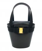 Salvatore Ferragamoサルヴァトーレ フェラガモ）の古着「ヴァラリボン ハンドバッグ」｜ブラック
