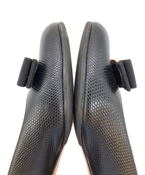Salvatore Ferragamo（サルヴァトーレ フェラガモ）Salvatore Ferragamo (サルヴァトーレ フェラガモ) パンプス ブラック サイズ:5 1/1Cの古着・服飾アイテム