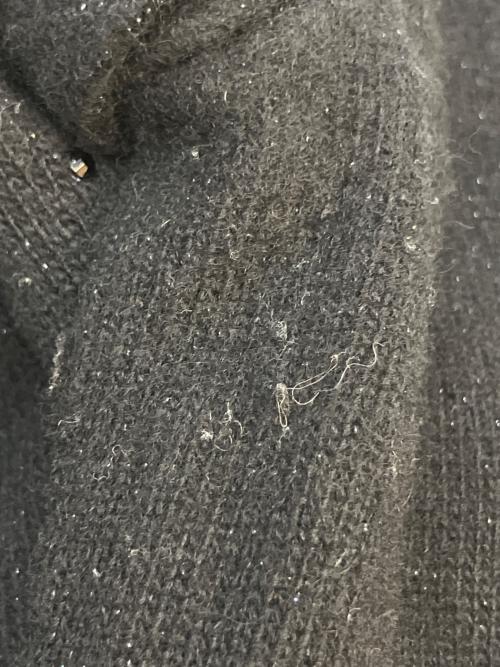 BLUE LABEL CRESTBRIDGE（ブルーレーベルクレストブリッジ）BLUE LABEL CRESTBRIDGE (ブルーレーベルクレストブリッジ) 薄手カーディガン ブラック サイズ:SIZE Mの古着・服飾アイテム