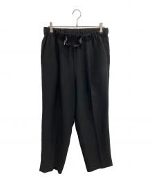 UNITED ARROWS（ユナイテッドアローズ）の古着「I BELT CR 1P PANTS イージーパンツ」｜ブラック