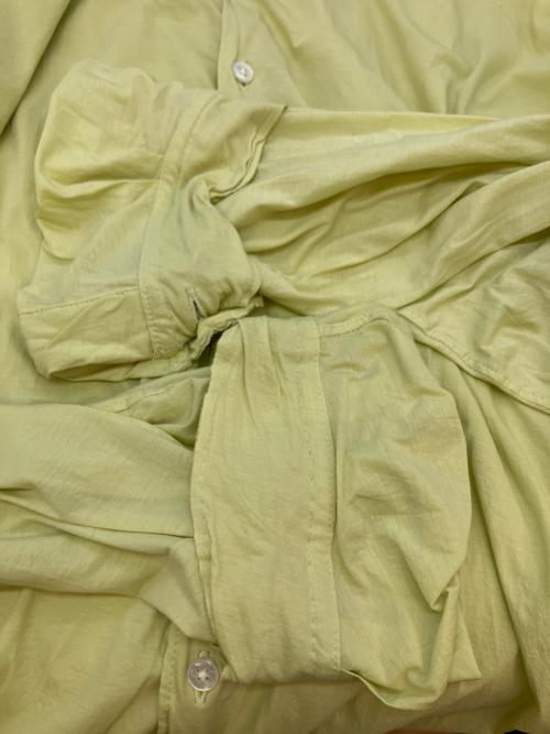 KANEMASA PHIL.（カネマサフィル）KANEMASA PHIL. (カネマサフィル) 46G Artisan Shirt 長袖シャツ イエロー サイズ:SIZE Lの古着・服飾アイテム