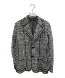 tricot COMME des GARCONS（トリココムデギャルソン）の古着「テーラードジャケット」｜ブラック×ホワイト