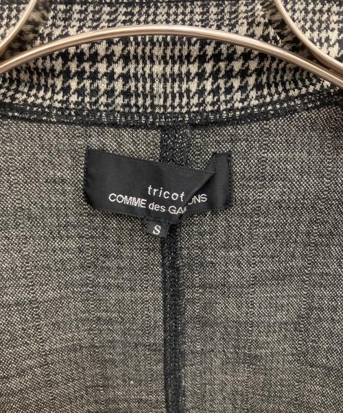 tricot COMME des GARCONS（トリココムデギャルソン）tricot COMME des GARCONS (トリココムデギャルソン) テーラードジャケット ブラック×ホワイト サイズ:SIZE Sの古着・服飾アイテム