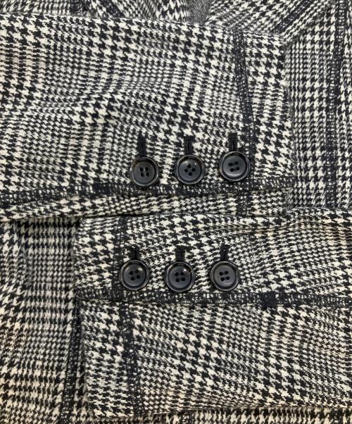 tricot COMME des GARCONS（トリココムデギャルソン）tricot COMME des GARCONS (トリココムデギャルソン) テーラードジャケット ブラック×ホワイト サイズ:SIZE Sの古着・服飾アイテム